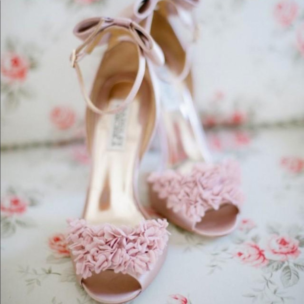 BADGLEY MISCHKA Satin Heels